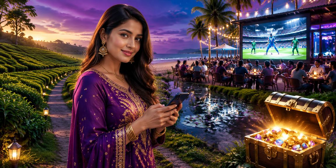 কক্সবাজার চা বাগানে ক্রিকেট বেটিং উপভোগ করছেন একজন বাংলাদেশি ব্যবহারকারী