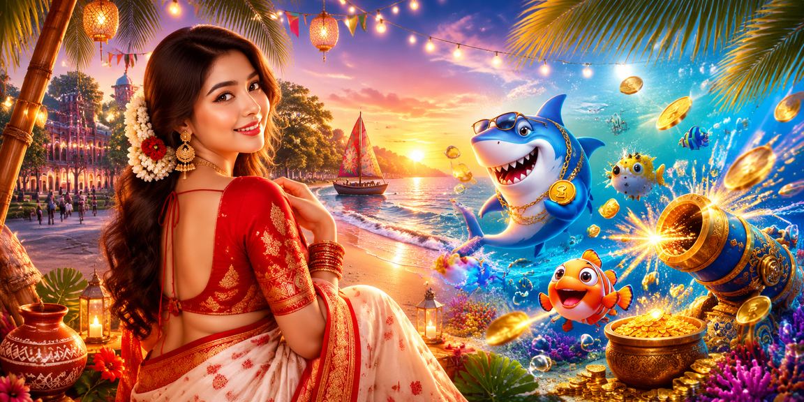 রাজশাহীতে পহেলা বৈশাখে মাছ ধরার খেলা উপভোগ